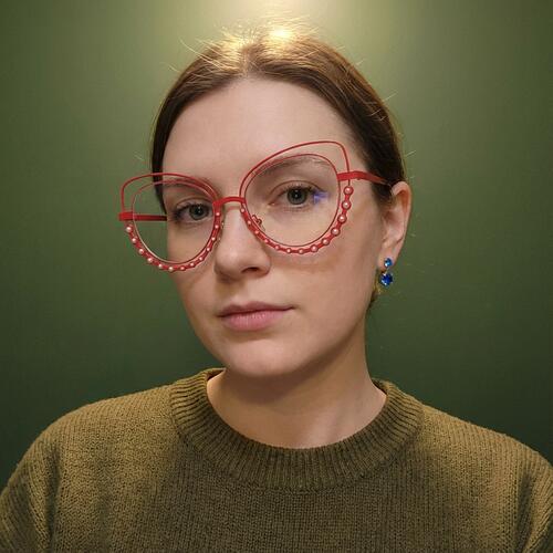 Belle Gafas Cat Eye Rojas