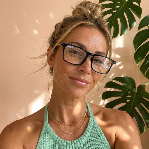 Grace Black Rectangle Glasses
