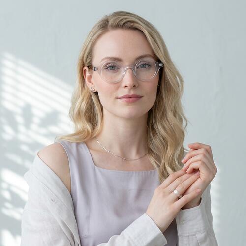 Bell Gafas Redondas Transparentes