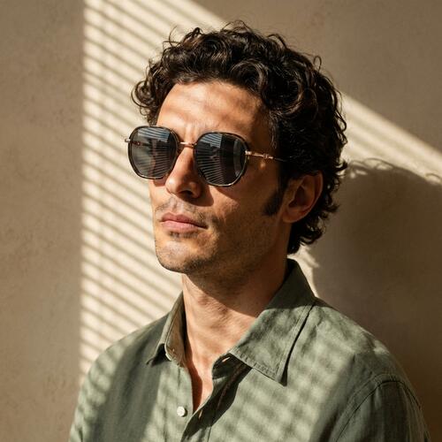 Joshua Gafas de sol Redondas Carey