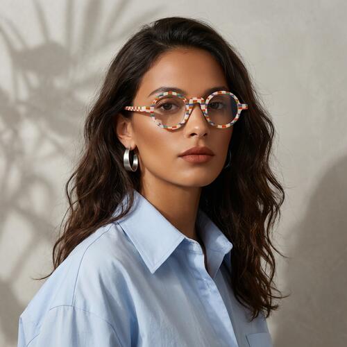 Olivia Lunettes Rondes Multicolores