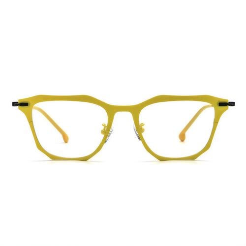 Bartholome Yellow Square Glasses