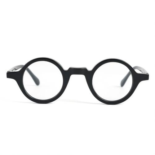 Emily Black Round Glasses