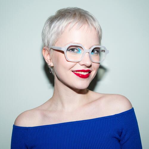 Donald Gray Square Glasses