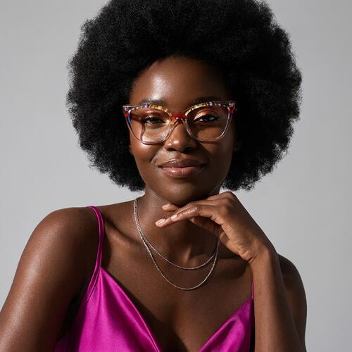 Norine Champagne Cat Eye Glasses