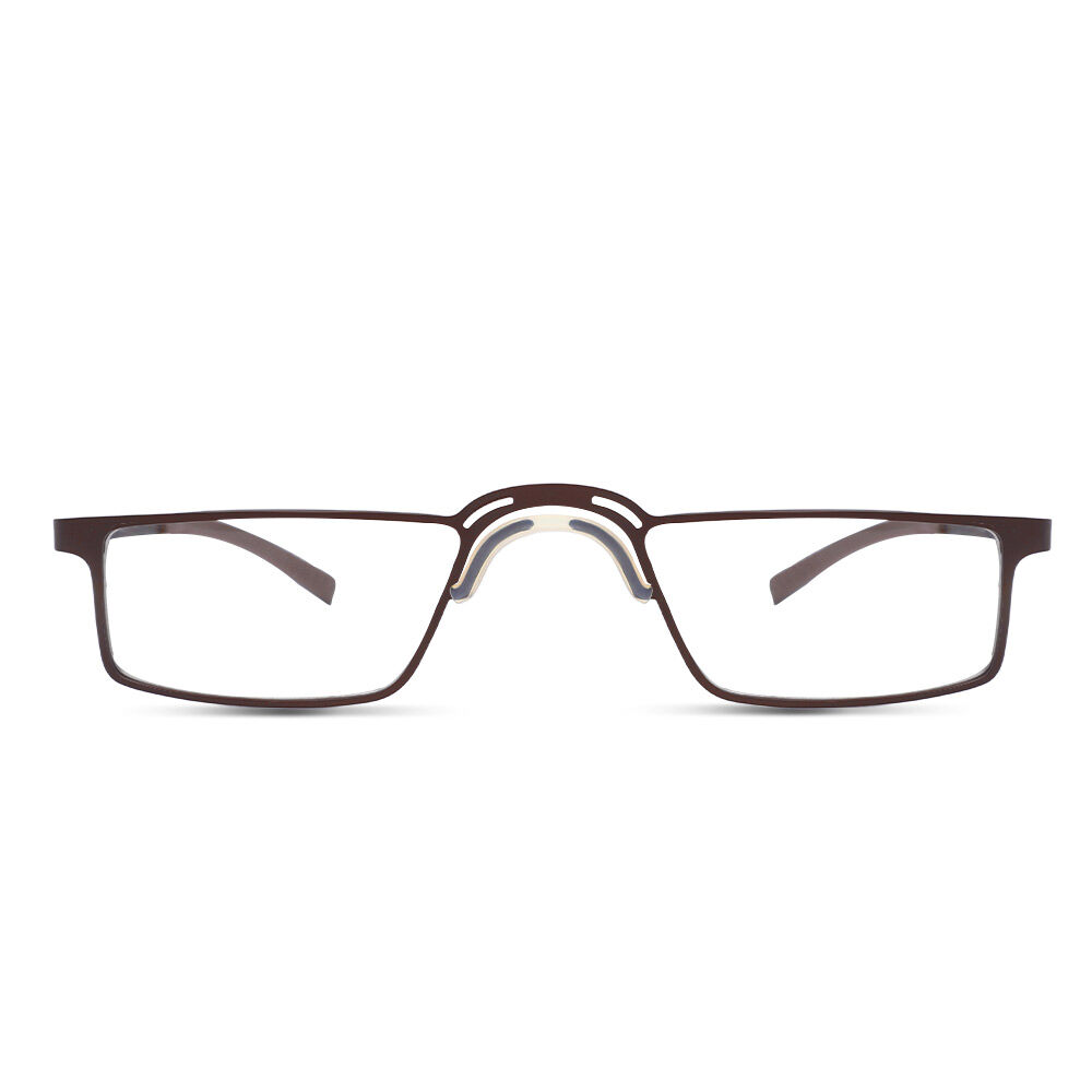 Benedict Brown Rectangle Glasses