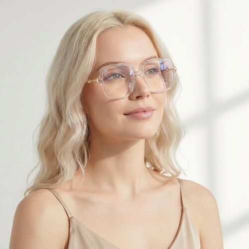 Irving Clear Geometric Glasses
