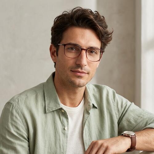 Gerald Gafas Cuadradas Marrones