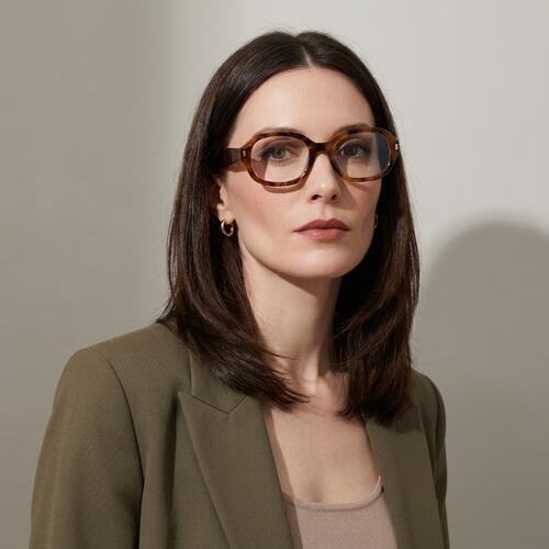 Robinson Gemusterte Rechteckige Brille