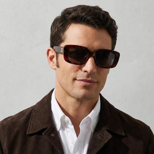 Sullivan Tortoise Rectangle Sunglasses