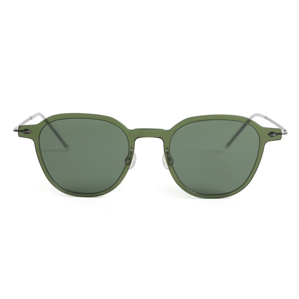 Barbara Grüne Quadratische Sonnenbrille