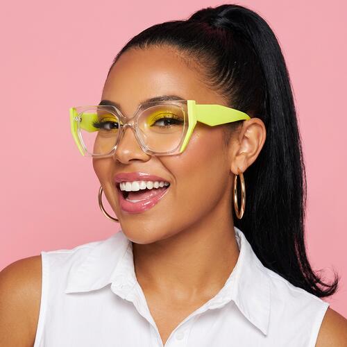 Hedda Clear Square Glasses
