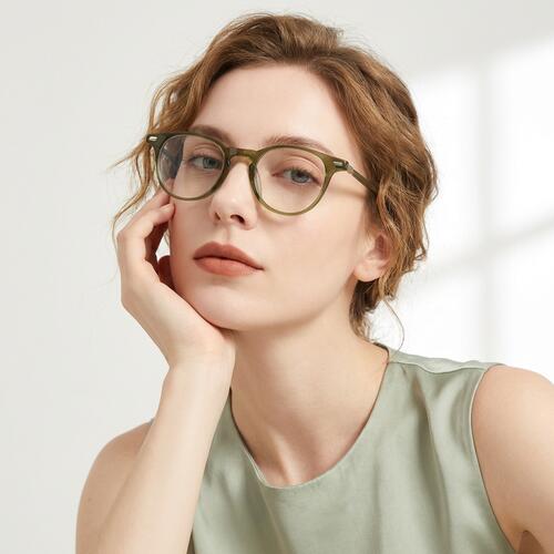 Fitch Grüne Runde Brille