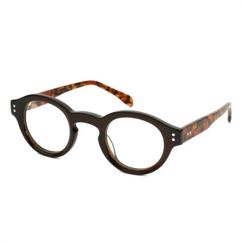 Olivia Brown Round Glasses
