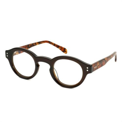 Olivia Brown Round Glasses