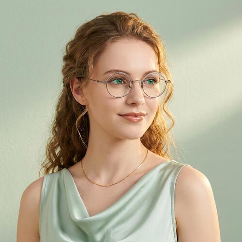 Farley Gafas Redondas Transparentes