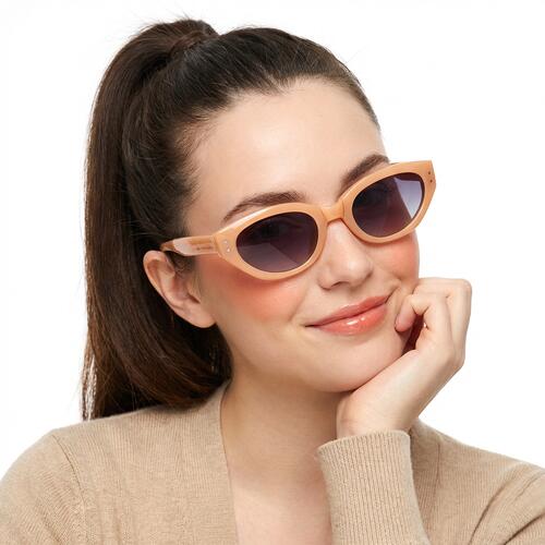 Sandy Lunettes de soleil Cat Eye Orange