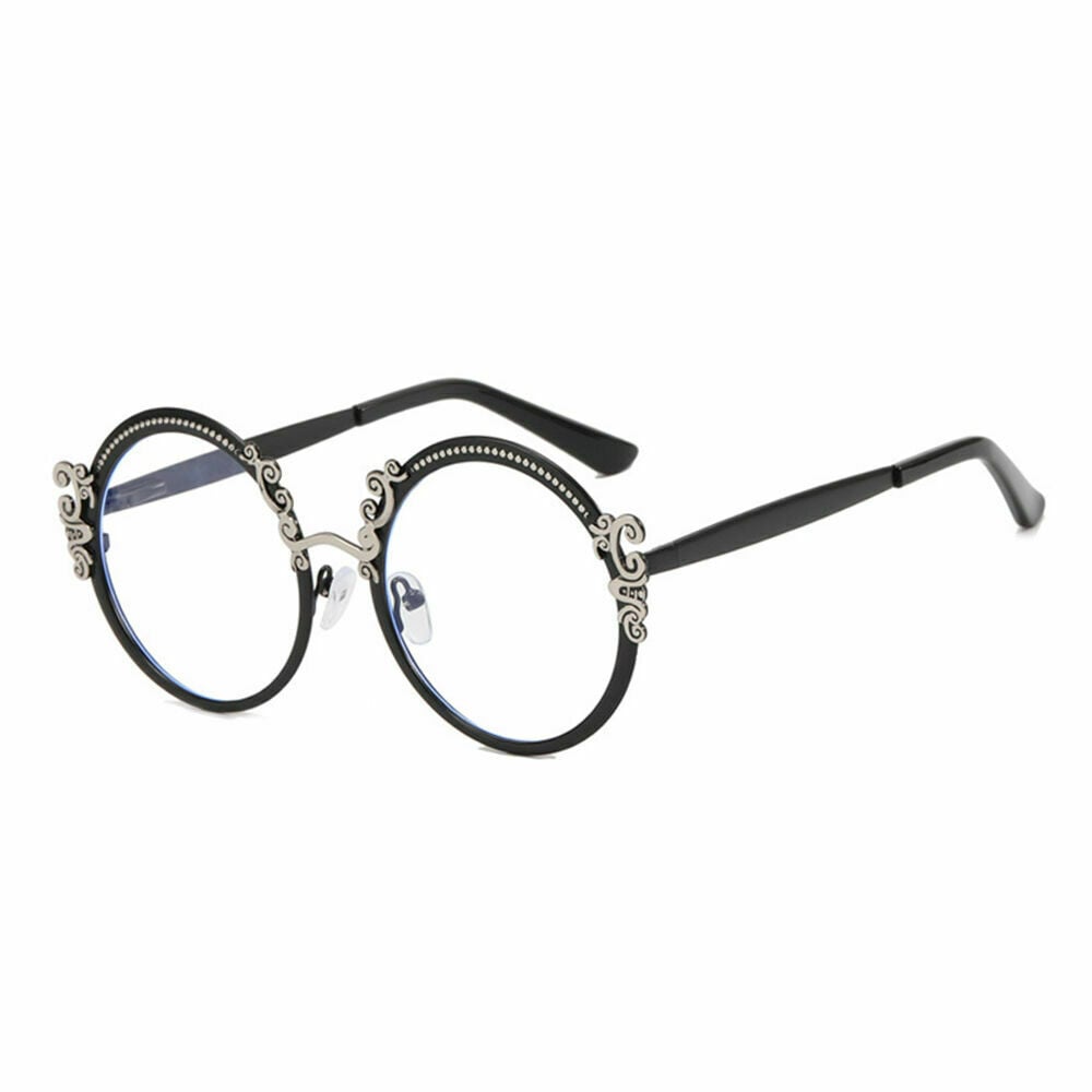 Juliana Black Round Glasses