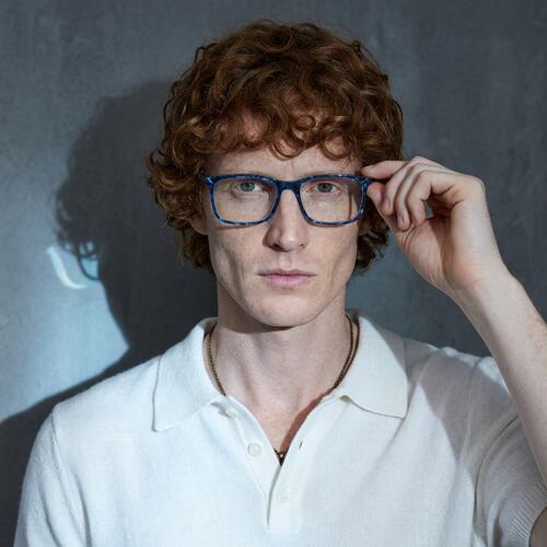 Baree Gafas Rectangulares Azules