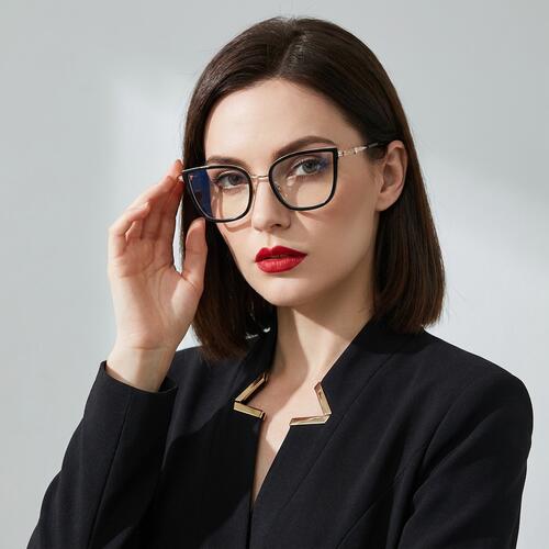 Alexandra Black Cat Eye Glasses