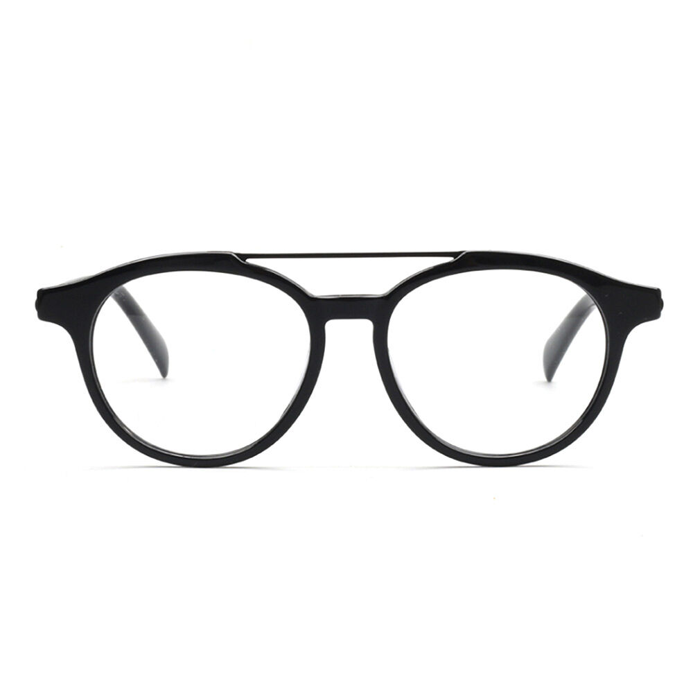 Sainsb Black Aviator Glasses