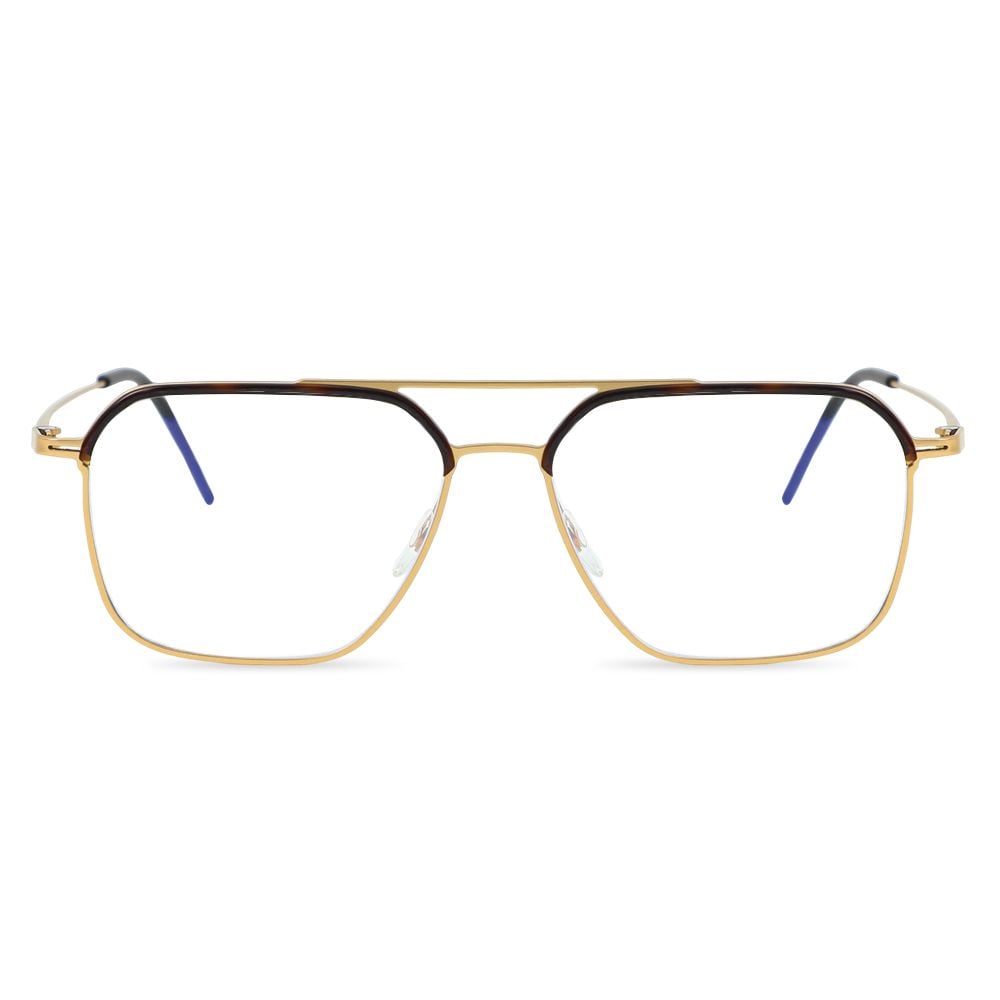 Genevieve Goldene Pilot Brille
