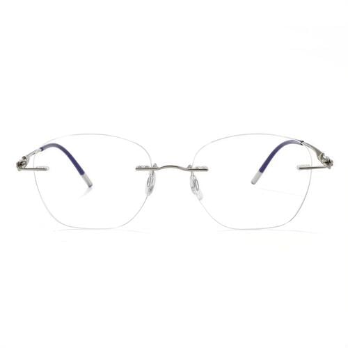 Elva Gray Square Glasses