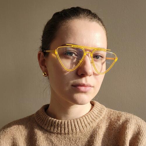 Micah Lunettes Aviateur Jaunes