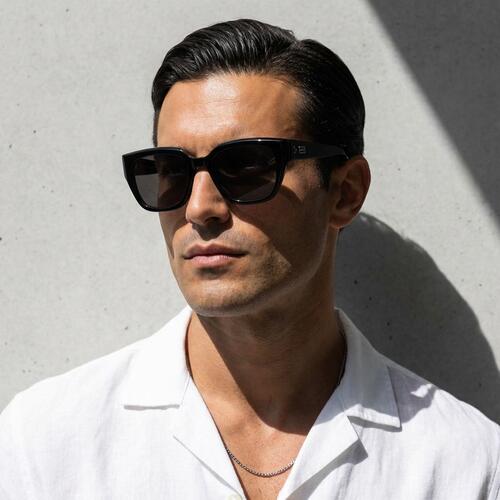 Burns Gafas de sol Cuadradas Negras