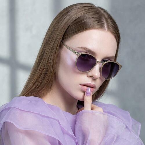 Bruce Gold Round Sunglasses