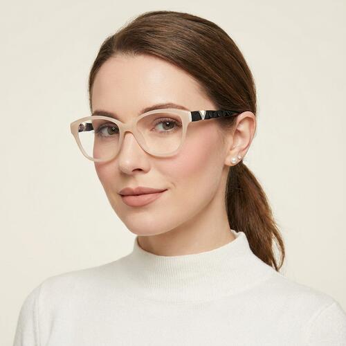 Thomps Lunettes Carrées Beiges