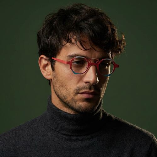 Matre Rote Geometrische Brille