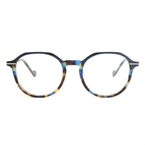 Fowler Blue Round Glasses