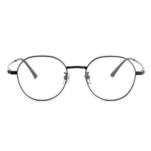 Leahe Schwarze Runde Brille