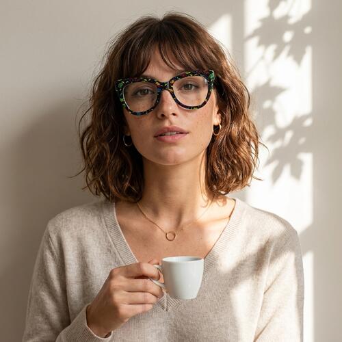 Eileen Gafas Cat Eye Verdes