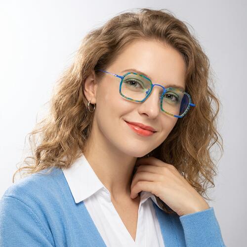 Ford Gafas Cuadradas Azules