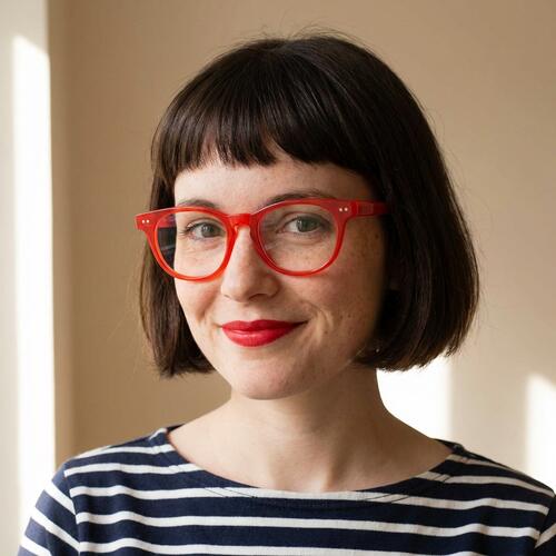 Hardy Rote Quadratische Brille