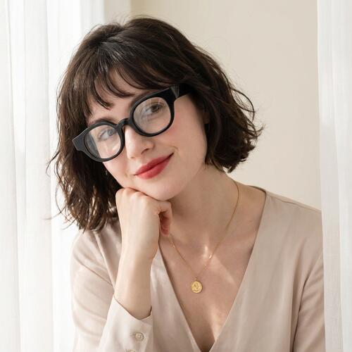 Kitto Black Round Glasses