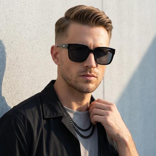 Daniel Black Square Sunglasses