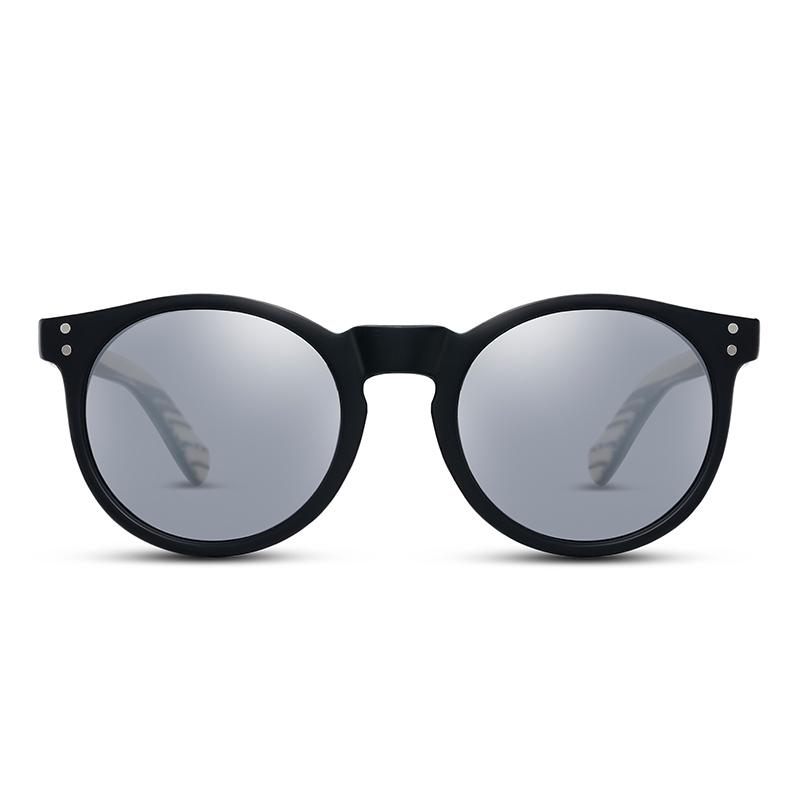 Dynamics Lunettes de soleil Rondes Grises