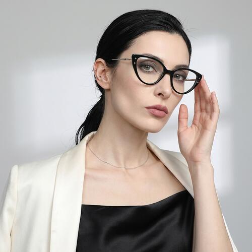 Wright Black Cat Eye Glasses