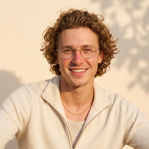 Monroe Gold Geometric Glasses
