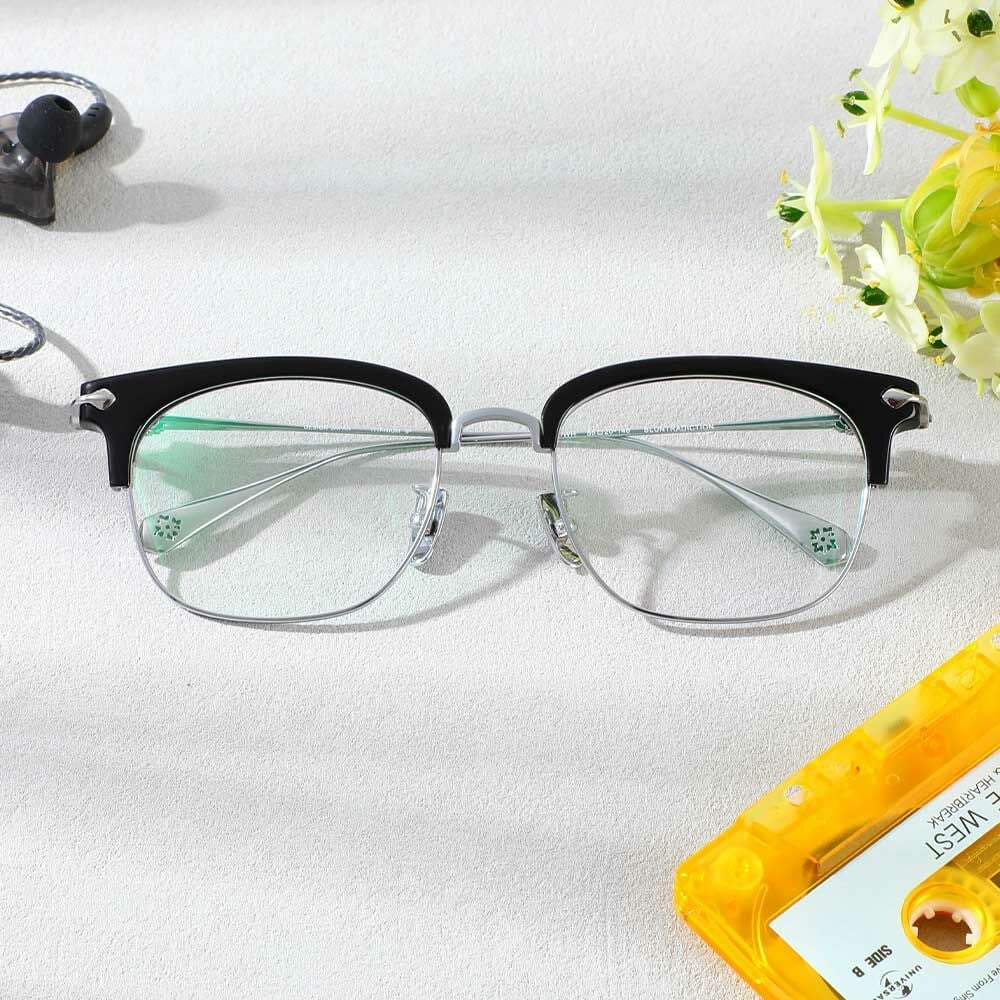 Stilwell Black Browline Glasses