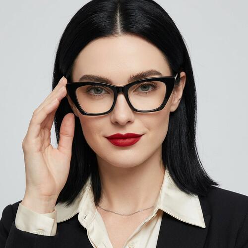 Ivy Black Cat Eye Glasses