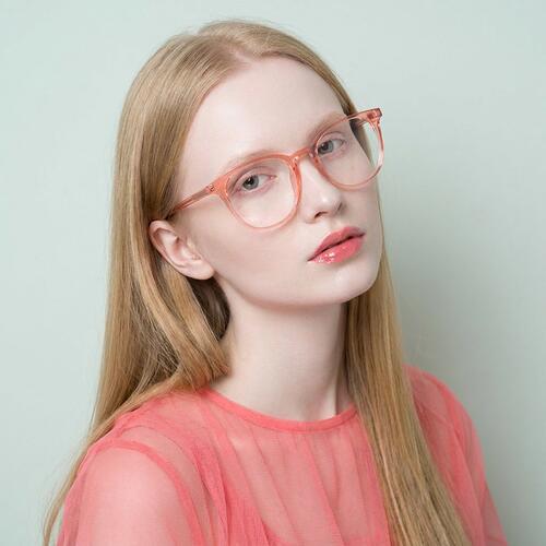 Joyce Pink Round Glasses