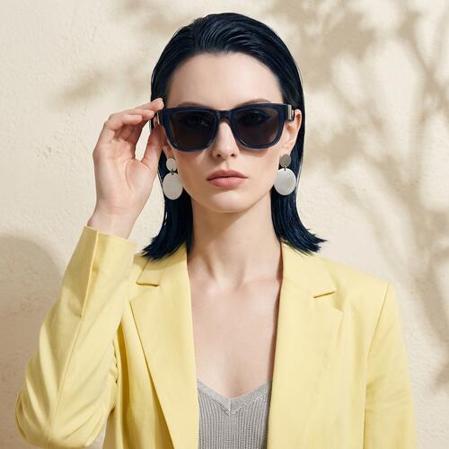 Matthew Blue Square Sunglasses