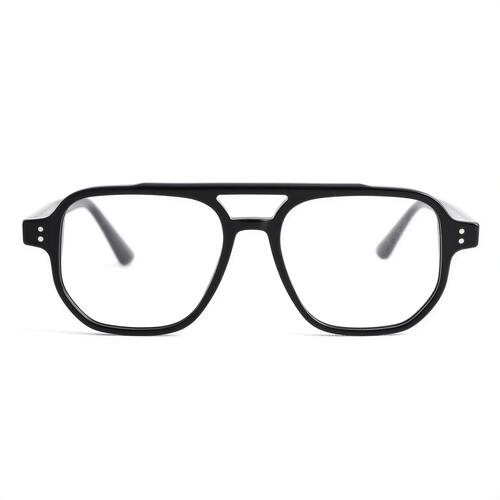 Broderick Schwarze Pilot Brille