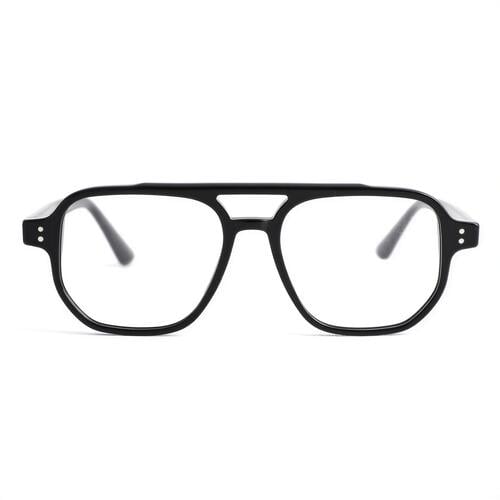 Broderick Schwarze Pilot Brille