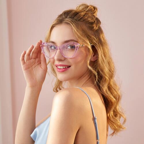 Adrienne Purple Cat Eye Glasses