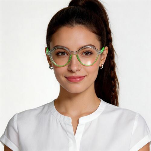 Gafas Ovaladas Verdes Kanina
